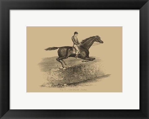 Framed Buck Jump Print