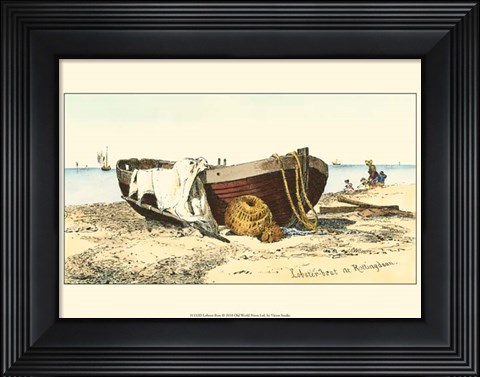 Framed Lobster Boat Print