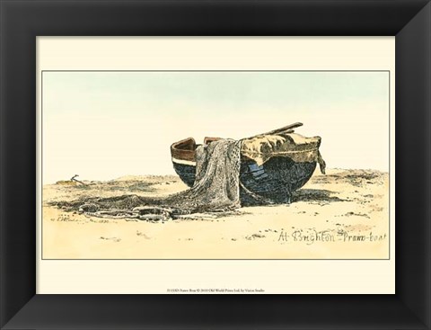 Framed Prawn Boat Print