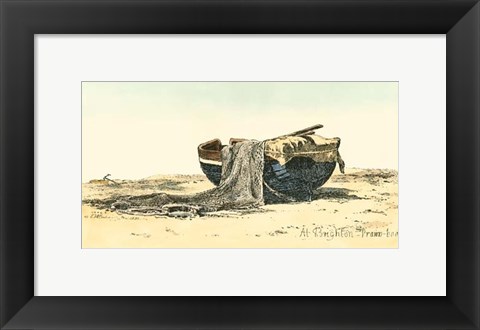 Framed Prawn Boat Print