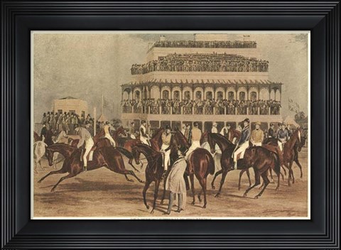 Framed Grand Steeple Chase I Print
