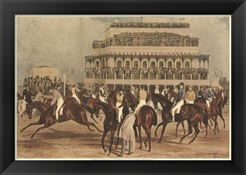Framed Grand Steeple Chase I Print