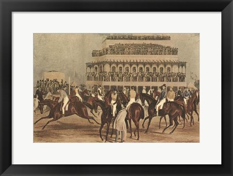 Framed Grand Steeple Chase I Print