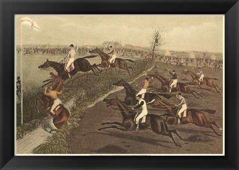 Framed Grand Steeple Chase II Print