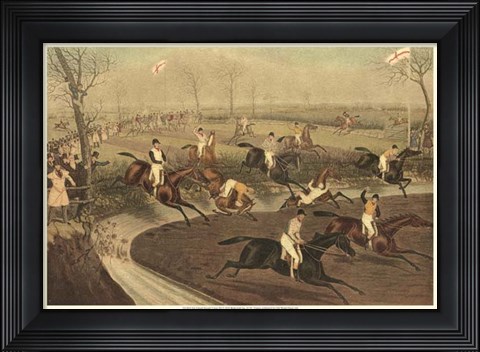 Framed Grand Steeple Chase III Print