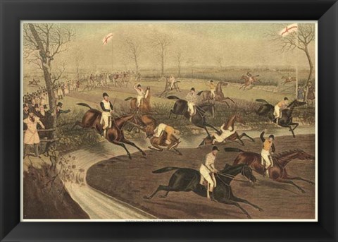 Framed Grand Steeple Chase III Print
