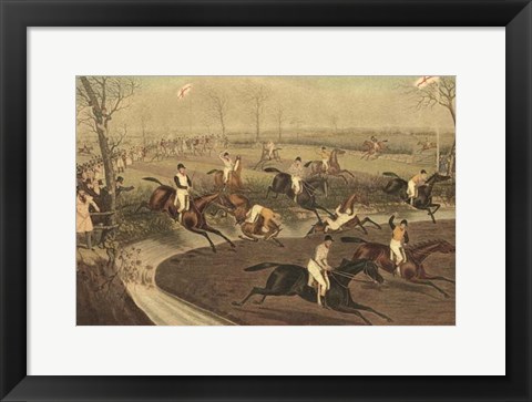 Framed Grand Steeple Chase III Print