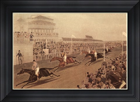 Framed Grand Steeple Chase IV Print