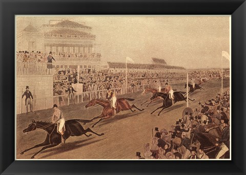 Framed Grand Steeple Chase IV Print