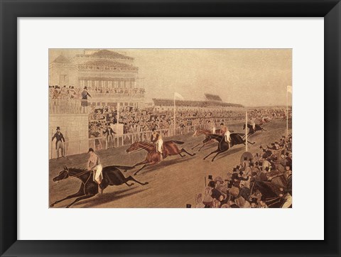 Framed Grand Steeple Chase IV Print