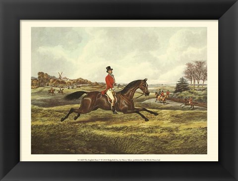 Framed English Hunt V Print