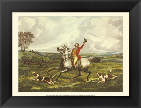 Framed English Hunt VI Print