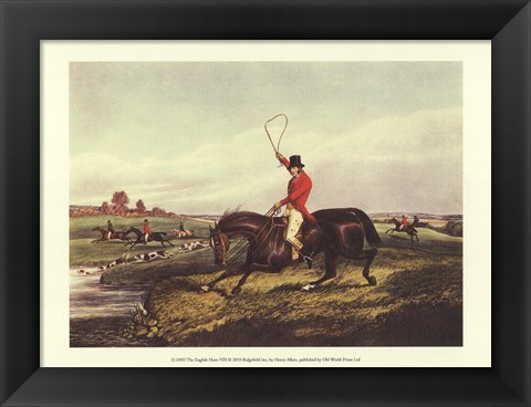 Framed English Hunt VIII Print