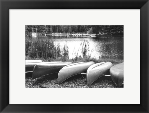 Framed Lake Living I Print