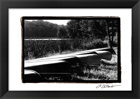 Framed Lake Living II Print
