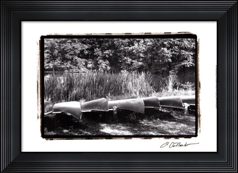 Framed Lake Living IV Print