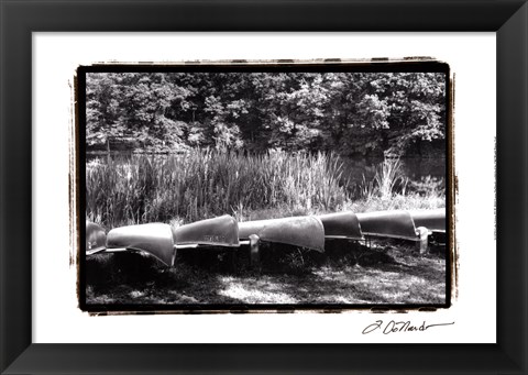 Framed Lake Living IV Print