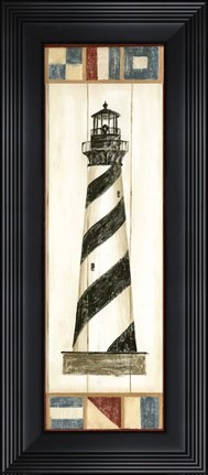 Framed Americana Lighthouse II Print