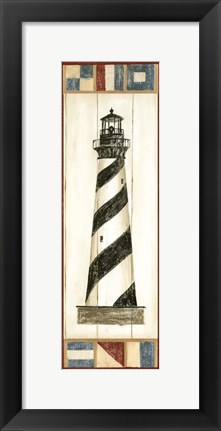 Framed Americana Lighthouse II Print