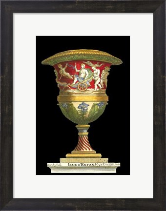Framed Small Vase with Chariot (IP) Print