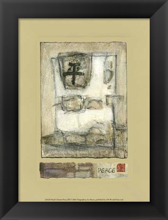 Framed Small Chinese Peace (PP) Print