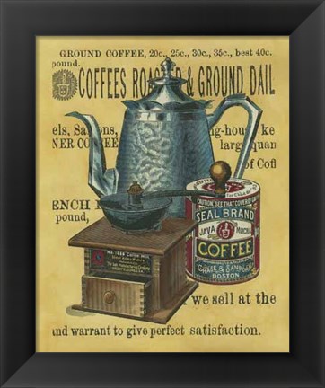 Framed Small Coffee Grounds (IP) Print