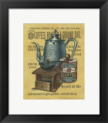 Framed Small Coffee Grounds (IP) Print