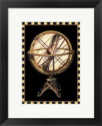 Framed Single Globe (IP) II Print