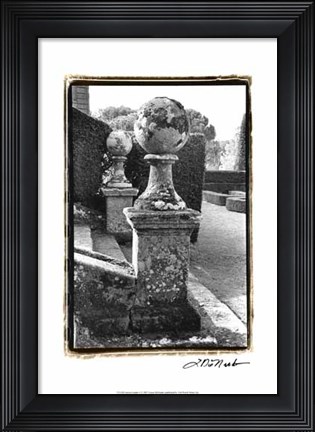 Framed Italian Garden I Print