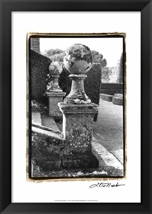 Framed Italian Garden I Print