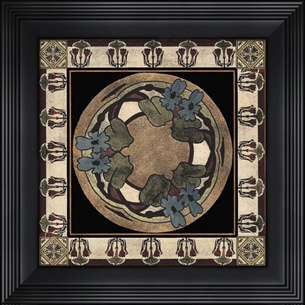 Framed Arts &amp; Crafts Motif I Print
