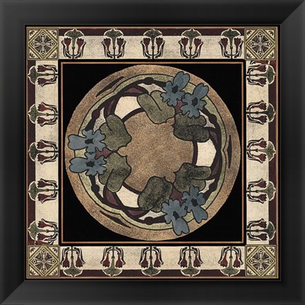 Framed Arts &amp; Crafts Motif I Print