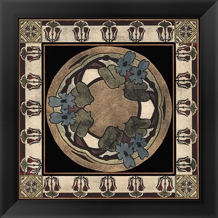 Framed Arts &amp; Crafts Motif I Print