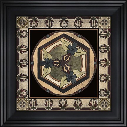 Framed Arts &amp; Crafts Motif II Print