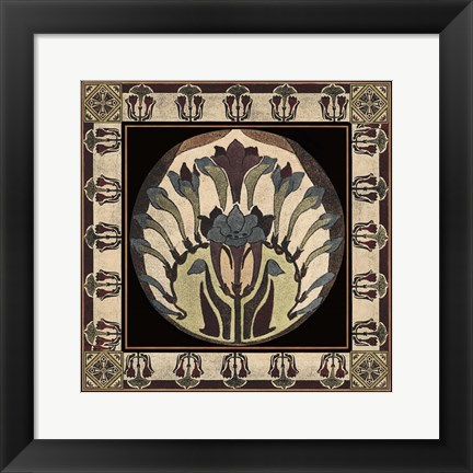 Framed Arts &amp; Crafts Motif III Print