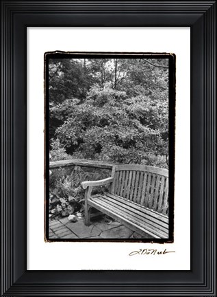 Framed Garden Respite I Print