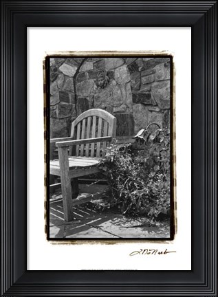Framed Garden Respite II Print