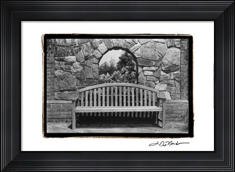 Framed Garden Respite III Print
