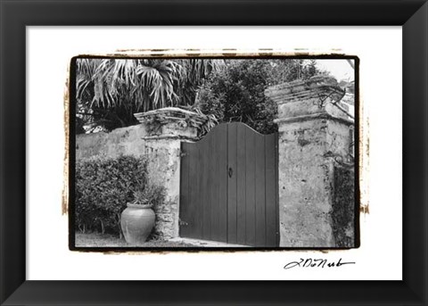 Framed Old Bermuda Gate I Print