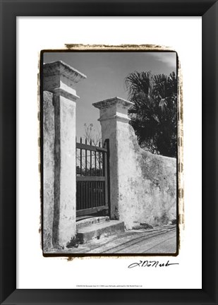 Framed Old Bermuda Gate II Print