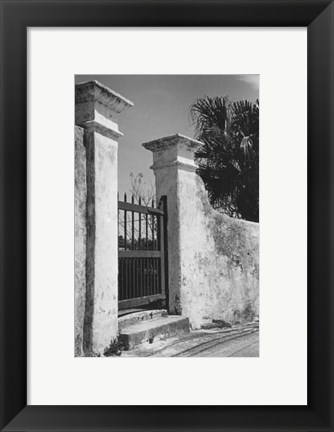 Framed Old Bermuda Gate II Print