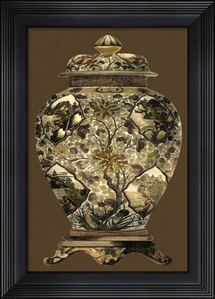 Framed Small Amber Porcelain I (U) Print