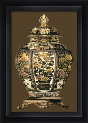 Framed Small Amber Porcelain II (U) Print