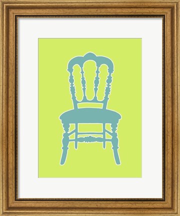 Framed Small Graphic Chair III (U) Print
