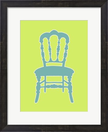 Framed Small Graphic Chair III (U) Print