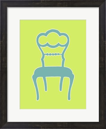 Framed Small Graphic Chair IV (U) Print