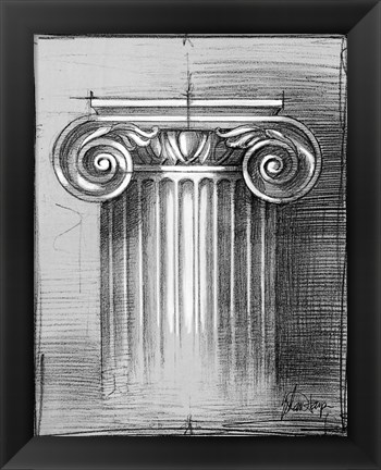 Framed Custom Classical Sketch I (U) Print