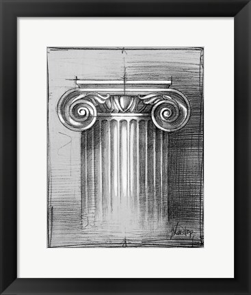 Framed Custom Classical Sketch I (U) Print