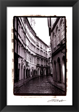 Framed Streets of Prague I Print