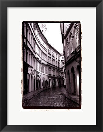 Framed Streets of Prague I Print